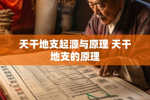 天干地支起源与原理 天干地支的原理