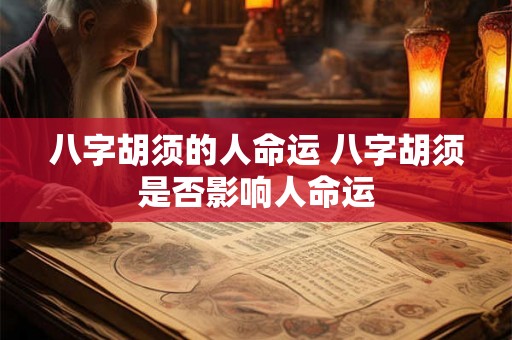 八字胡须的人命运 八字胡须是否影响人命运 八字胡须的人命运 八字胡须是否影响人命运