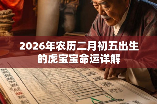 2026年农历二月初五出生的虎宝宝命运详解 2026年农历二月初五出生的虎宝宝命运详解