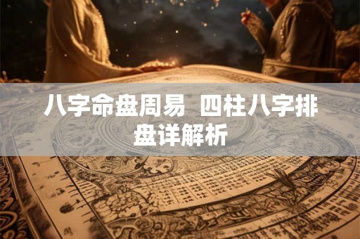 八字命盘周易 四柱八字排盘详解析 八字命盘周易 四柱八字排盘详解析