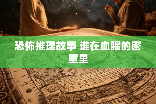 恐怖推理故事 谁在血腥的密室里 恐怖推理故事 谁在血腥的密室里