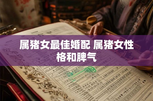 属猪女最佳婚配 属猪女性格和脾气 属猪女最佳婚配 属猪女性格和脾气
