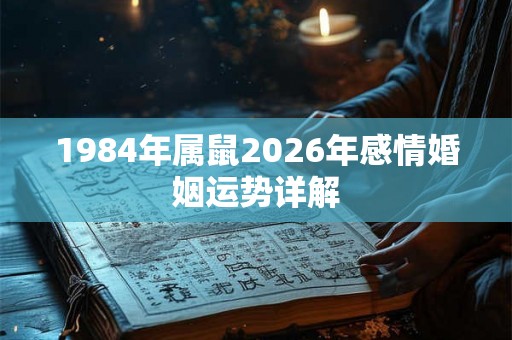 1984年属鼠2026年感情婚姻运势详解 1984年属鼠2026年感情婚姻运势详解