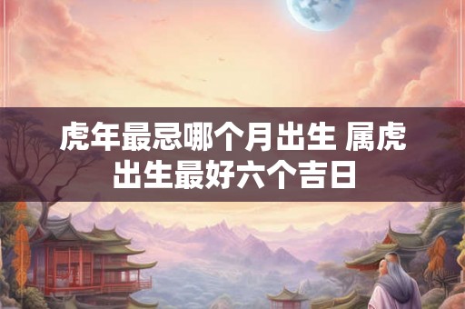 虎年最忌哪个月出生 属虎出生最好六个吉日