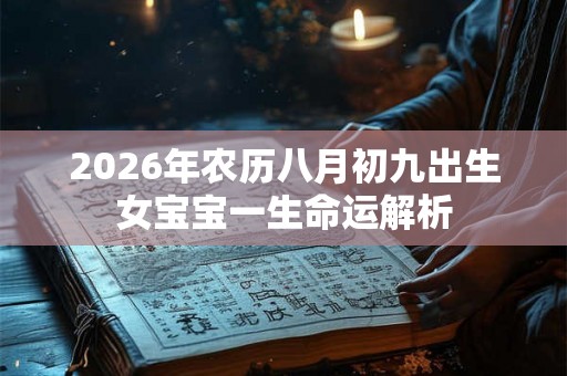 2026年农历八月初九出生女宝宝一生命运解析