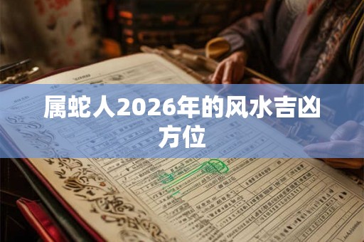 属蛇人2026年的风水吉凶方位