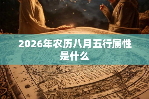 2026年农历八月五行属性是什么 2026年农历八月五行属性是什么