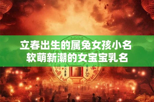 立春出生的属兔女孩小名 软萌新潮的女宝宝乳名 立春出生的属兔女孩小名 软萌新潮的女宝宝乳名