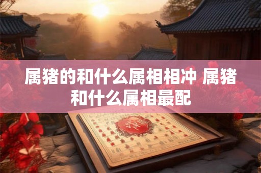 属猪的和什么属相相冲 属猪和什么属相最配 属猪的和什么属相相冲 属猪和什么属相最配