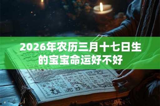 2026年农历三月十七日生的宝宝命运好不好 2026年农历三月十七日生的宝宝命运好不好