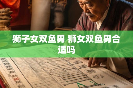 狮子女双鱼男 狮女双鱼男合适吗 狮子女双鱼男 狮女双鱼男合适吗