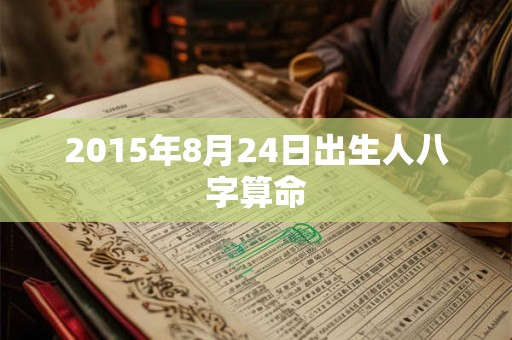 2015年8月24日出生人八字算命 2015年8月24日出生人八字算命