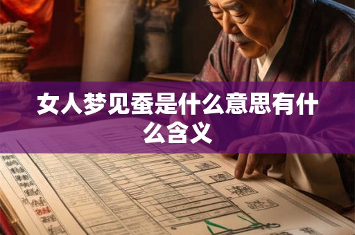 女人梦见蚕是什么意思有什么含义 女人梦见蚕是什么意思有什么含义
