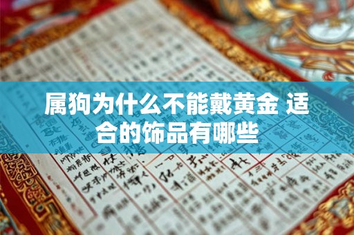 属狗为什么不能戴黄金 适合的饰品有哪些 属狗为什么不能戴黄金 适合的饰品有哪些