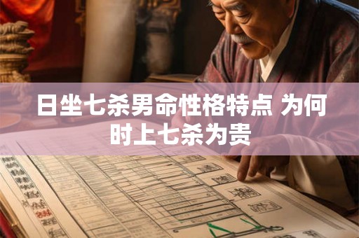日坐七杀男命性格特点 为何时上七杀为贵 日坐七杀男命性格特点 为何时上七杀为贵
