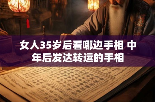 女人35岁后看哪边手相 中年后发达转运的手相 女人35岁后看哪边手相 中年后发达转运的手相