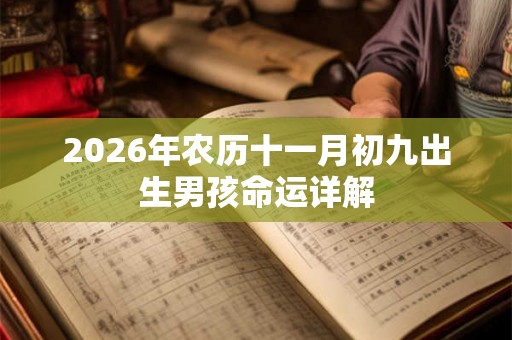 2026年农历十一月初九出生男孩命运详解 2026年农历十一月初九出生男孩命运详解