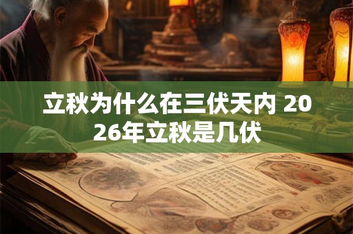 立秋为什么在三伏天内 2026年立秋是几伏 立秋为什么在三伏天内 2026年立秋是几伏