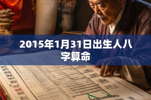 2015年1月31日出生人八字算命