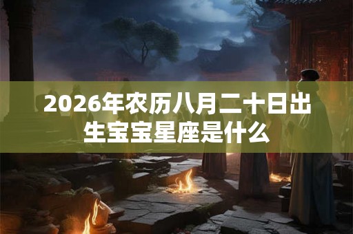 2026年农历八月二十日出生宝宝星座是什么