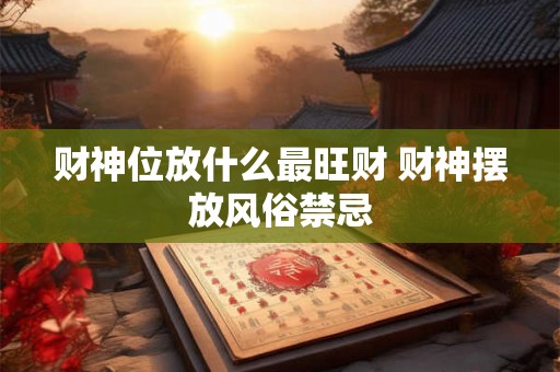 财神位放什么最旺财 财神摆放风俗禁忌