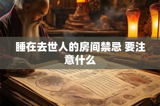 睡在去世人的房间禁忌 要注意什么 睡在去世人的房间禁忌 要注意什么