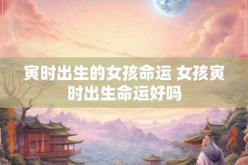 寅时出生的女孩命运 女孩寅时出生命运好吗 寅时出生的女孩命运 女孩寅时出生命运好吗