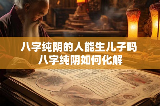 八字纯阴的人能生儿子吗 八字纯阴如何化解 八字纯阴的人能生儿子吗 八字纯阴如何化解