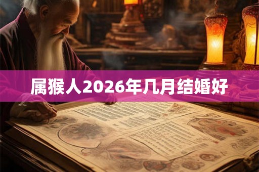 属猴人2026年几月结婚好 属猴人2026年几月结婚好