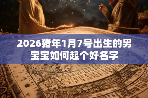 2026猪年1月7号出生的男宝宝如何起个好名字 2026猪年1月7号出生的男宝宝如何起个好名字