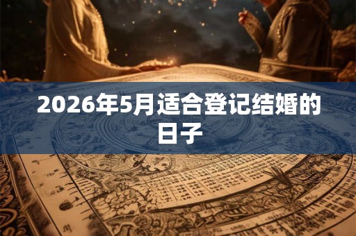 2026年5月适合登记结婚的日子 2026年5月适合登记结婚的日子