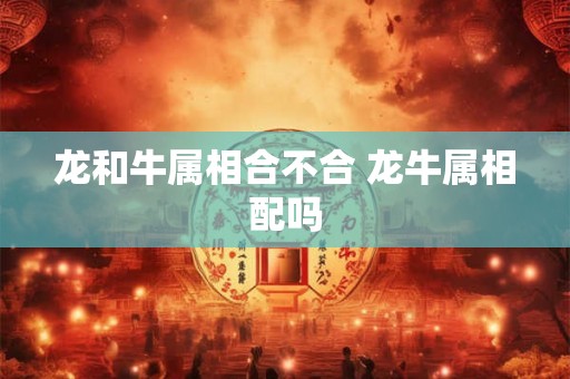 龙和牛属相合不合 龙牛属相配吗