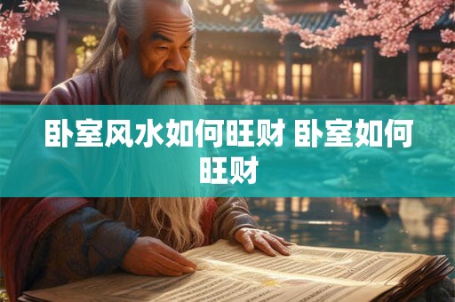卧室风水如何旺财 卧室如何旺财
