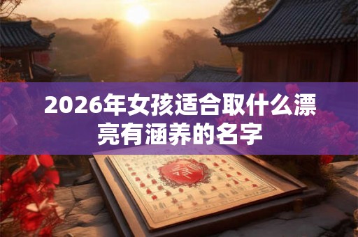 2026年女孩适合取什么漂亮有涵养的名字 2026年女孩适合取什么漂亮有涵养的名字