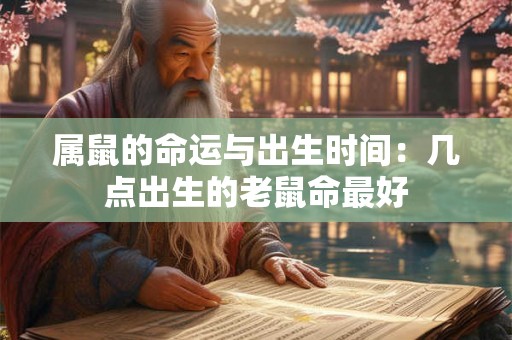 属鼠的命运与出生时间:几点出生的老鼠命最好 属鼠的命运与出生时间:几点出生的老鼠命最好