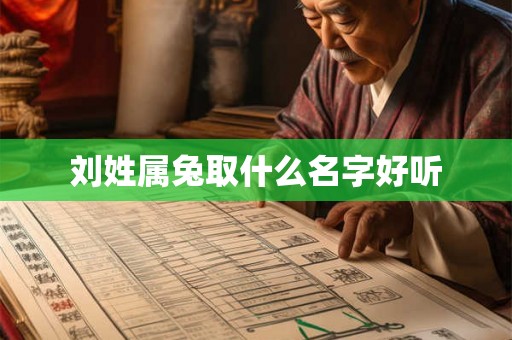 刘姓属兔取什么名字好听 刘姓属兔取什么名字好听
