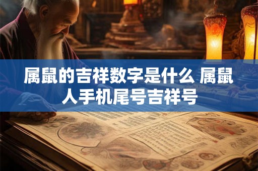 属鼠的吉祥数字是什么 属鼠人手机尾号吉祥号 属鼠的吉祥数字是什么 属鼠人手机尾号吉祥号