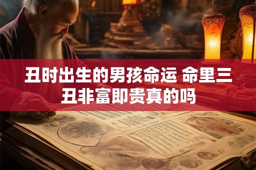 丑时出生的男孩命运 命里三丑非富即贵真的吗 丑时出生的男孩命运 命里三丑非富即贵真的吗