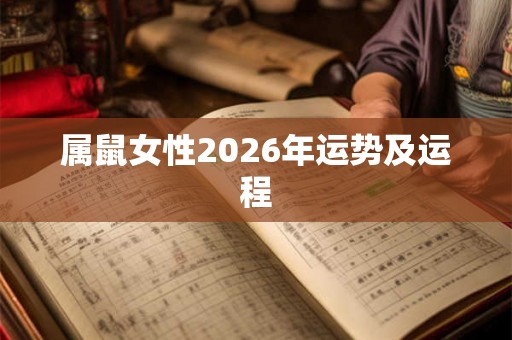 属鼠女性2026年运势及运程 属鼠女性2026年运势及运程