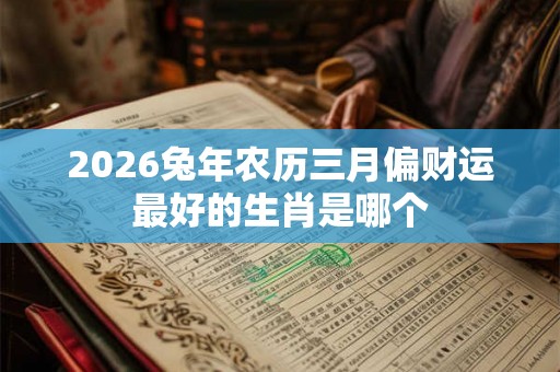 2026兔年农历三月偏财运最好的生肖是哪个 2026兔年农历三月偏财运最好的生肖是哪个