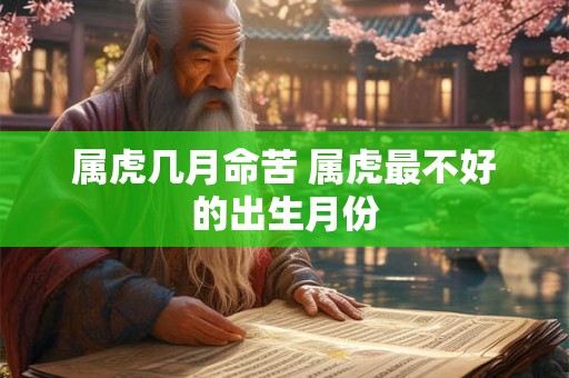 属虎几月命苦 属虎最不好的出生月份 属虎几月命苦 属虎最不好的出生月份