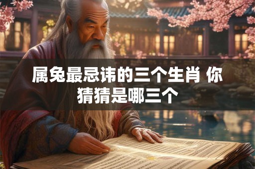 属兔最忌讳的三个生肖 你猜猜是哪三个 属兔最忌讳的三个生肖 你猜猜是哪三个