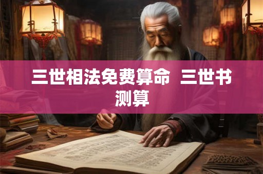 三世相法免费算命 三世书测算 三世相法免费算命 三世书测算