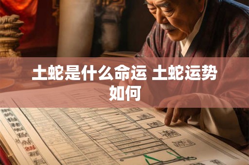 土蛇是什么命运 土蛇运势如何 土蛇是什么命运 土蛇运势如何