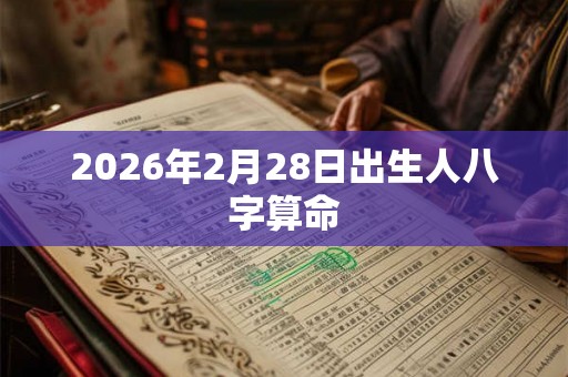 2026年2月28日出生人八字算命 2026年2月28日出生人八字算命