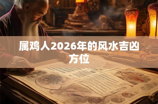 属鸡人2026年的风水吉凶方位