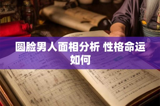 圆脸男人面相分析 性格命运如何