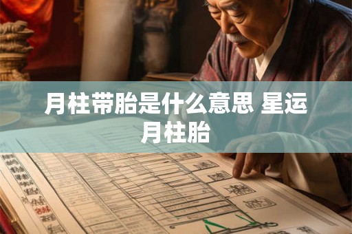 月柱带胎是什么意思 星运月柱胎 月柱带胎是什么意思 星运月柱胎