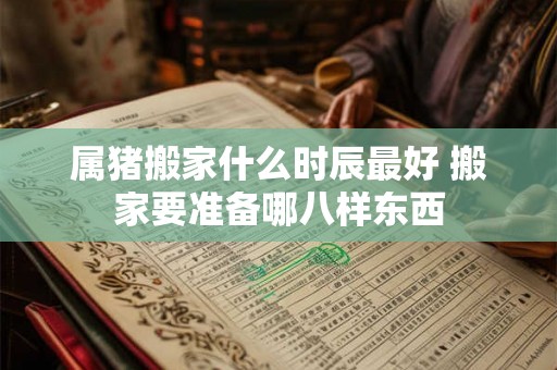 属猪搬家什么时辰最好 搬家要准备哪八样东西