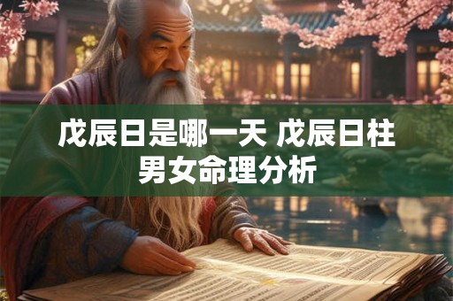 戊辰日是哪一天 戊辰日柱男女命理分析 戊辰日是哪一天 戊辰日柱男女命理分析